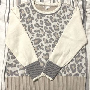 Leopard print sweater